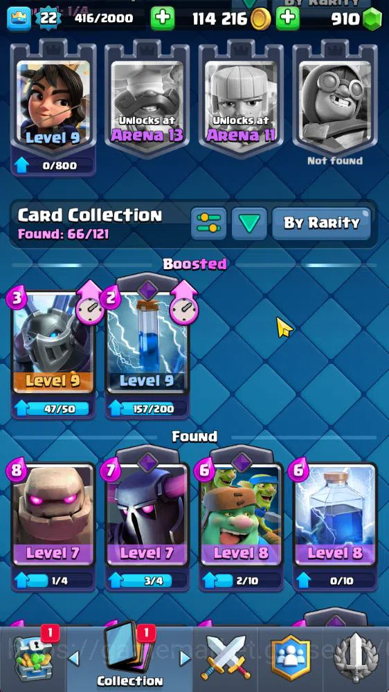 Clash Royale Accounts Starter Lvl 22|Trophy 3193|Starter Limited Skin|KTL 9|Card 66| 2 EVO 17 Epic,24 Rare,25 Common|Take 11