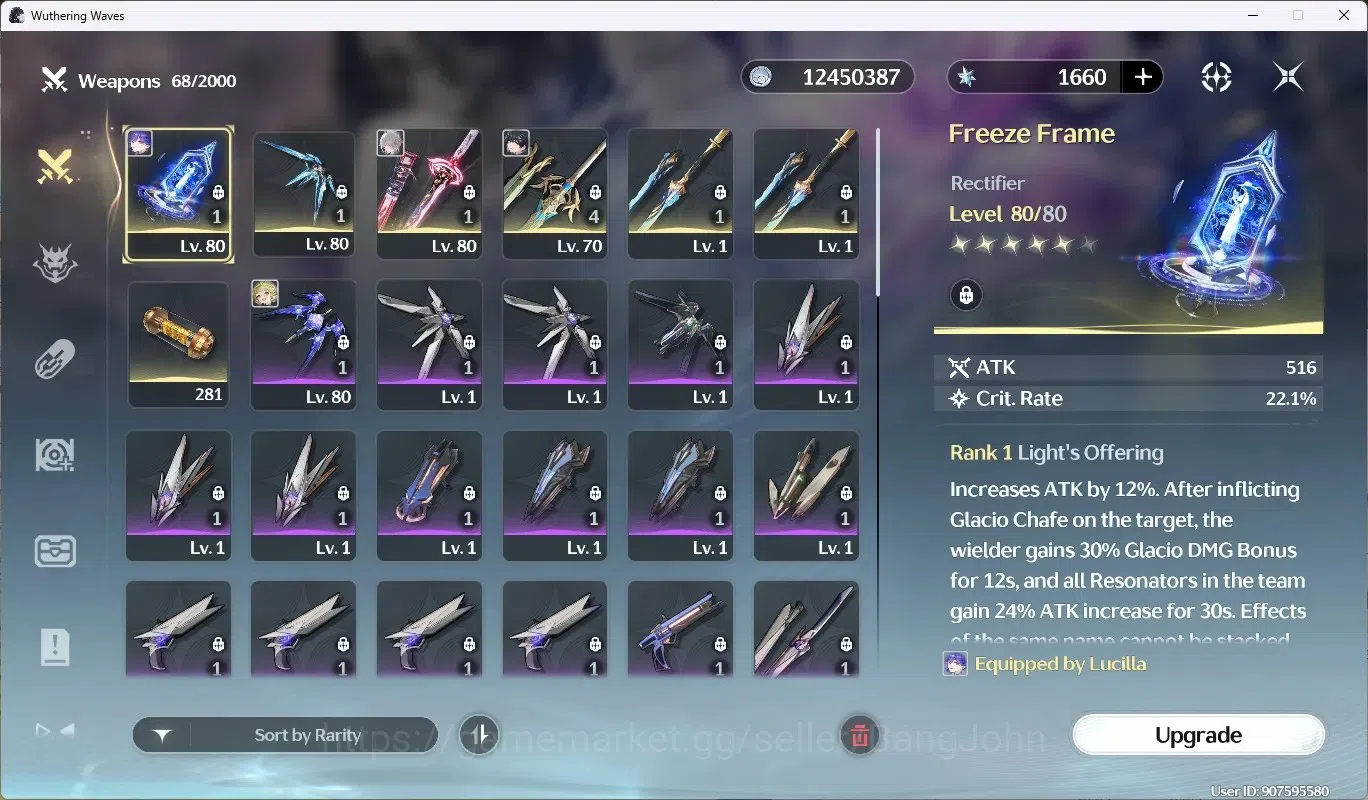 Wuthering Waves Accounts SEA|UL 56 | Rank 6 | 3 Char Limited[Hiyuki Rc4, Lu image 4