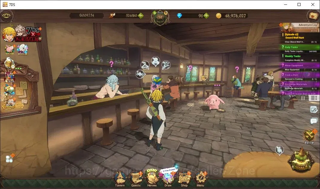 The Seven Deadly Sins: Grand Cross Accounts Others Global|576,545 Power | LR: Meliodas, Elizabeth,| Collab 11
