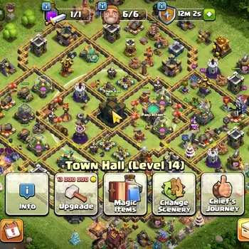 Clash of Clans Accounts High-End LV 116|TH 14|HH 8|Limited Skin|BK 69,AQ 69,MP 60,GW 48,RC 30|BM 25,BC 22|CN ON|Protect