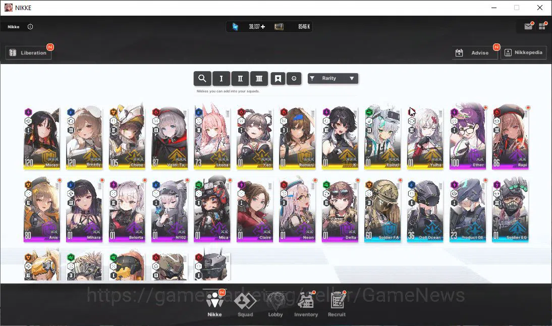 Goddess of Victory: Nikke Accounts Global|10 SSR|SyncLV 87|Vesti:Tactical Upgrade,Bre image 4