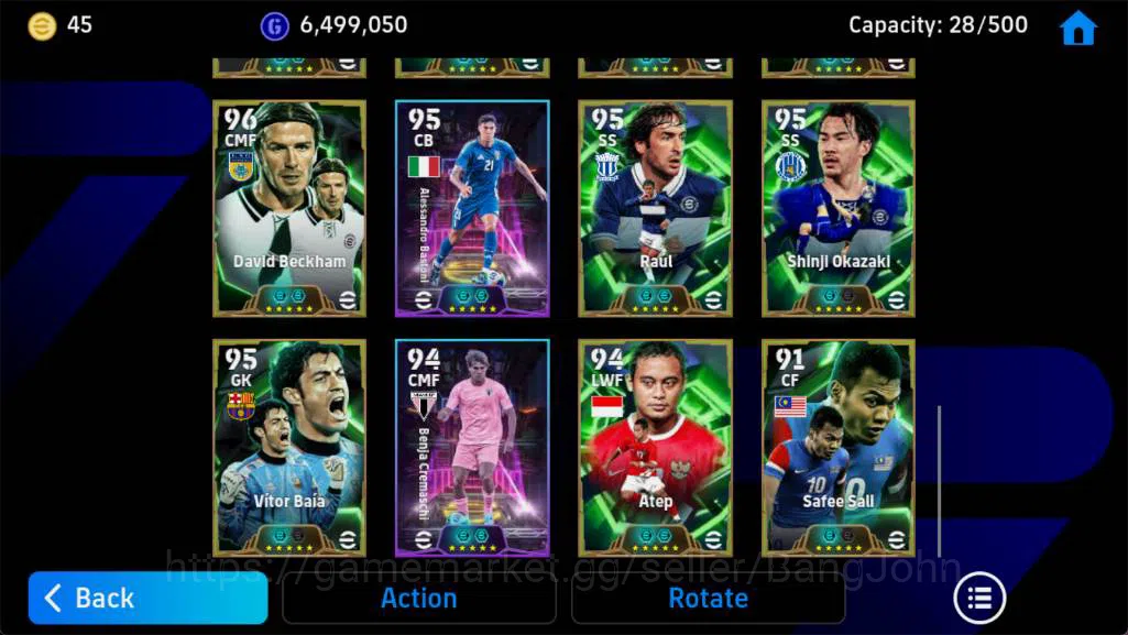 eFootball Accounts Android,Pwr 3211,T Alcantara epc,R gullit epc,A ru image 2