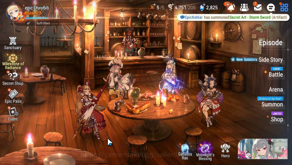 Epic Seven Accounts GLOBAL Unverif|Starter|2 ML(NM Luna, MChloe)+ Kayr image 1