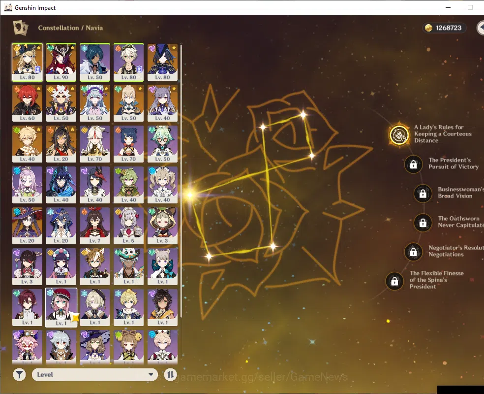 Genshin Impact Accounts ASIA|AR 55|4 Limited+3(*5Wep)|NaviaC1,Chasca,Clori image 4