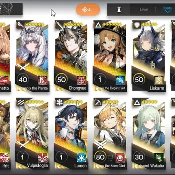 Arknights Accounts Mid-Tier Global|Lv23|93 OP + 4 Skin|2 Limit (Sakiko,Chongyue) 9x*6 (Pramanix prerita,Chen