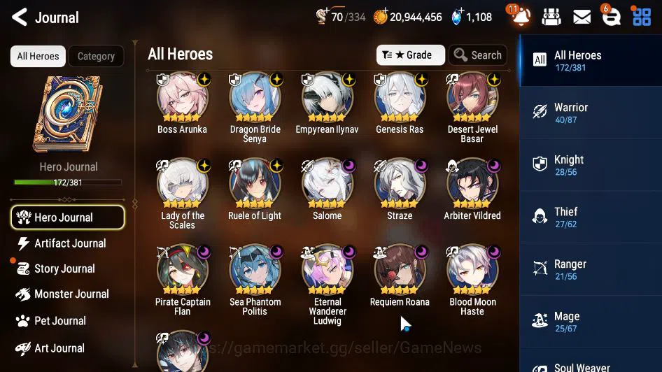 Epic Seven Accounts GLOBAL Unverif|16 ML(LOTScales,BArunka,Salome,GenR image 6