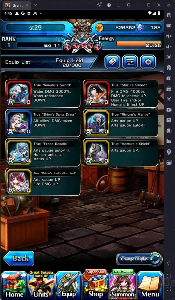 Grand Summoners Accounts Global | Rank 1 | Rimuru TW | Shizu TW | Shion Dre image 3
