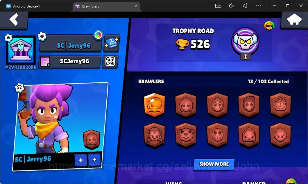 Brawl Stars Accounts Global|526 Thropy|13 Brawler|1 Max Hypercharge (Sh image 2