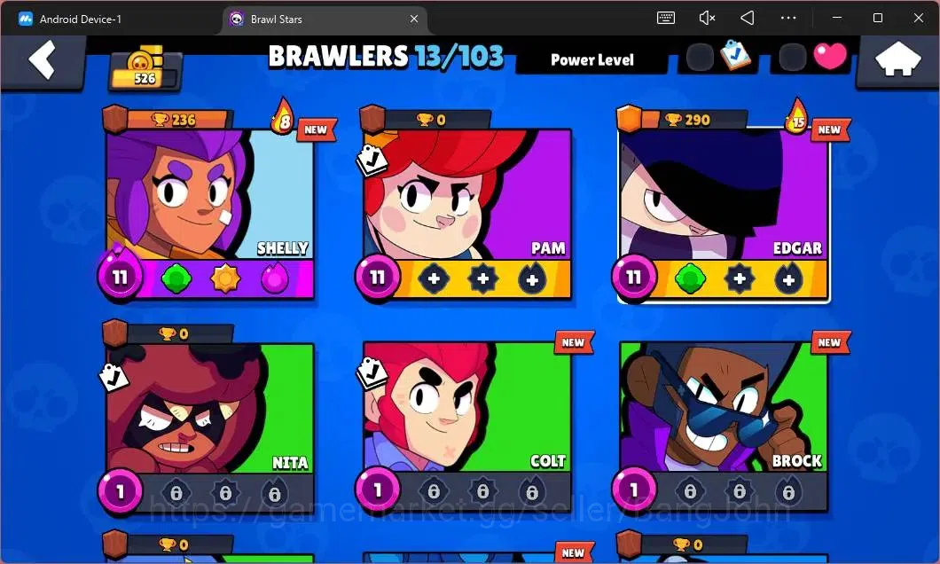 Brawl Stars Accounts Global|526 Thropy|13 Brawler|1 Max Hypercharge (Sh image 5