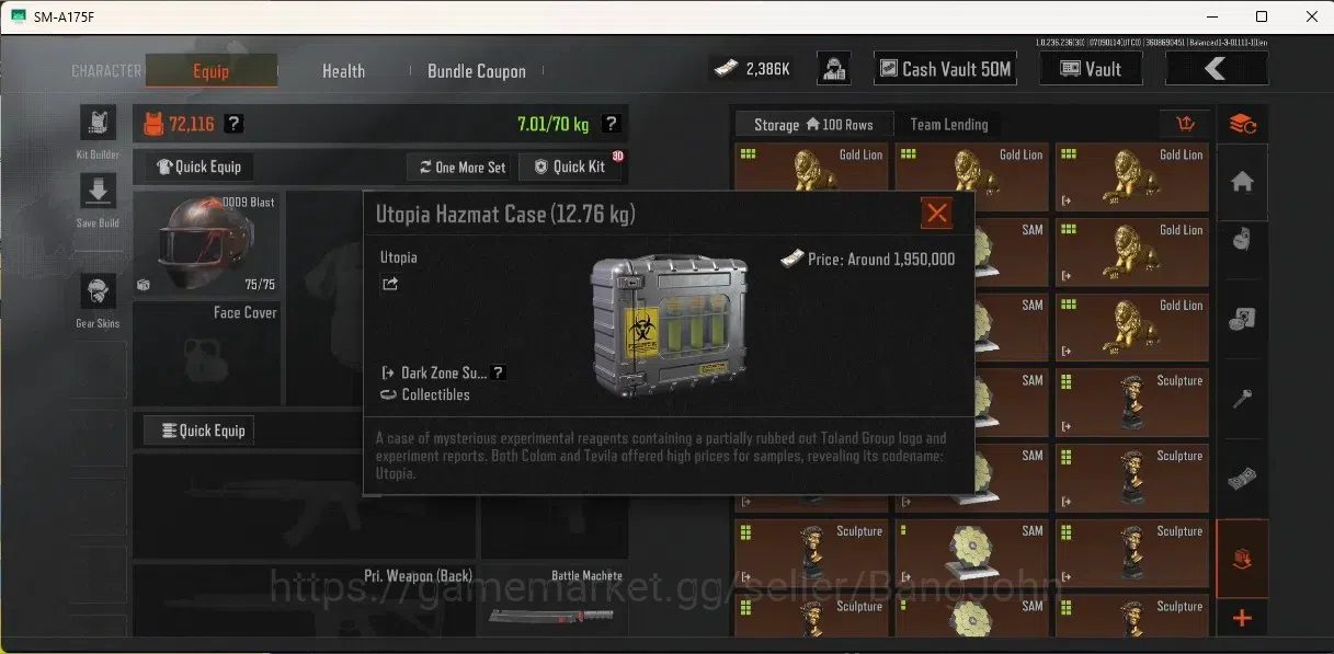 Arena Breakout Accounts Others Mobile | LV 30 | SV 83.8 M | CV 50 M | Excluive Melee:Battle Machete|Maelstrom AKM,Koi 10