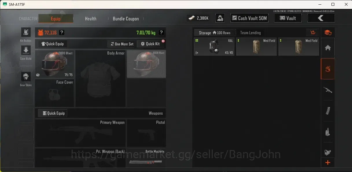 Arena Breakout Accounts Others Mobile | LV 30 | SV 83.8 M | CV 50 M | Excluive Melee:Battle Machete|Maelstrom AKM,Koi 3