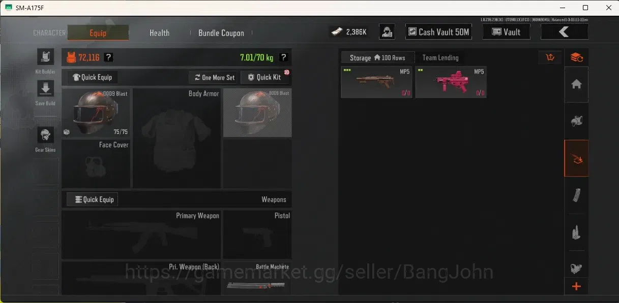 Arena Breakout Accounts Others Mobile | LV 30 | SV 83.8 M | CV 50 M | Excluive Melee:Battle Machete|Maelstrom AKM,Koi 4