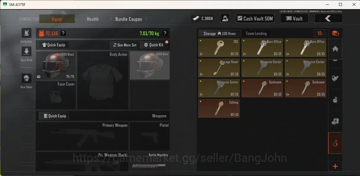 Arena Breakout Accounts Others Mobile | LV 30 | SV 83.8 M | CV 50 M | Excluive Melee:Battle Machete|Maelstrom AKM,Koi 6