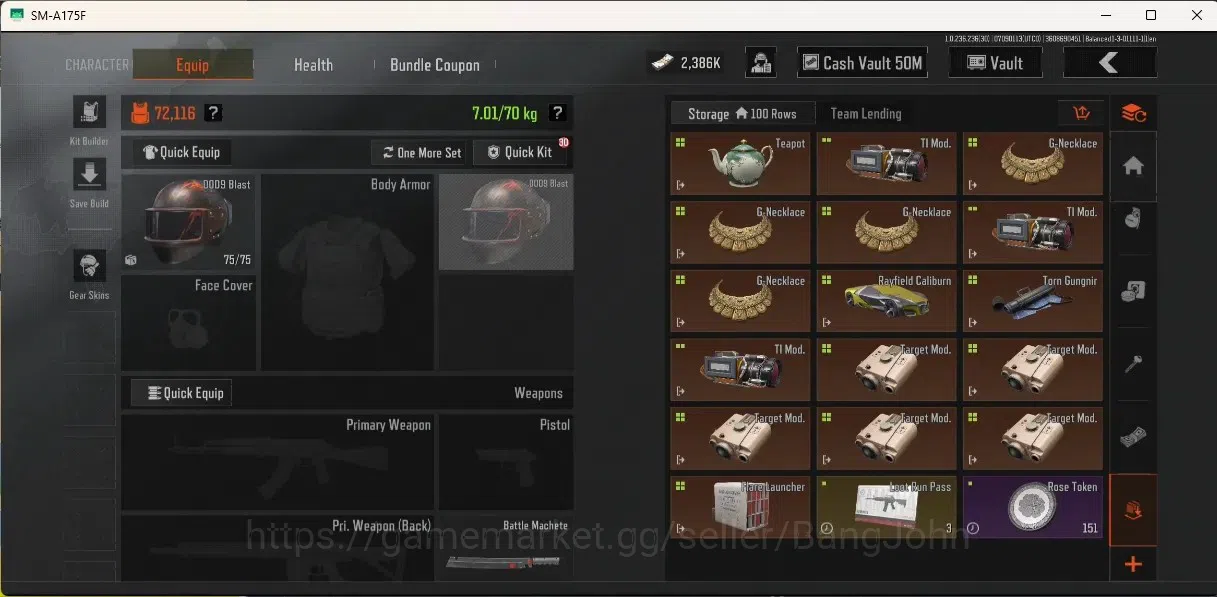 Arena Breakout Accounts Others Mobile | LV 30 | SV 83.8 M | CV 50 M | Excluive Melee:Battle Machete|Maelstrom AKM,Koi 9