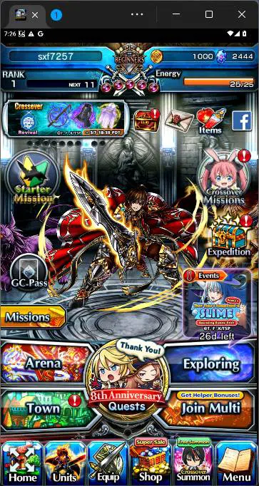 Grand Summoners Others GLOBAL|Fresh starter|Rank 1|Cristal 2444|Norn,Alma image 1