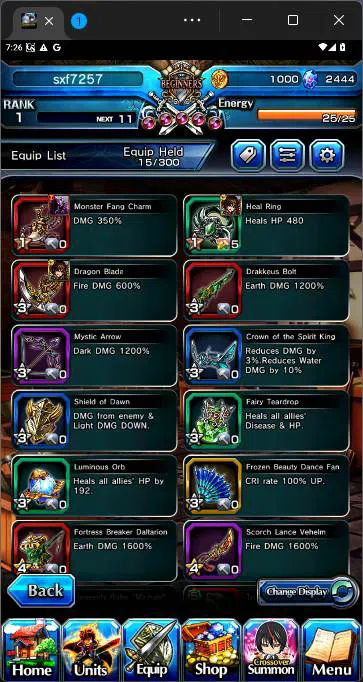 Grand Summoners Accounts Others GLOBAL|Fresh starter|Rank 1|Cristal 2444|Norn,Alma,Pheles,etc|check SS|GS187B 6