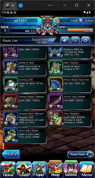 Grand Summoners Accounts Others GLOBAL|Fresh starter|Rank 1|Cristal 2444|Norn,Alma,Pheles,etc|check SS|GS187B 7