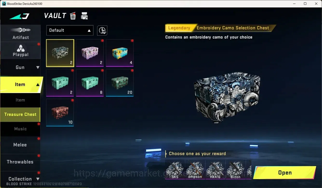 Blood Strike Accounts High-End ASIA|1 Eternal Gun:QBZ95-Whisper|1 Limited:Origin-12|1 Ultra & 6 Legendary Gun|1 12