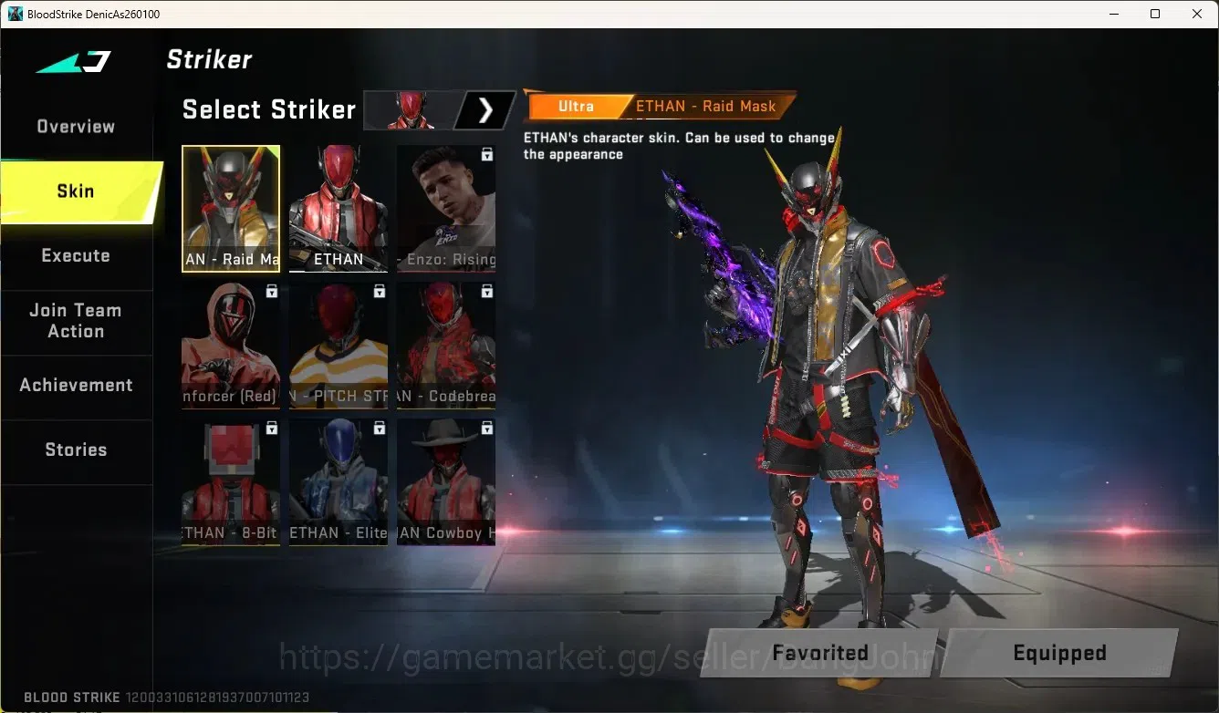 Blood Strike Accounts High-End ASIA|1 Eternal Gun:QBZ95-Whisper|1 Limited:Origin-12|1 Ultra & 6 Legendary Gun|1 13