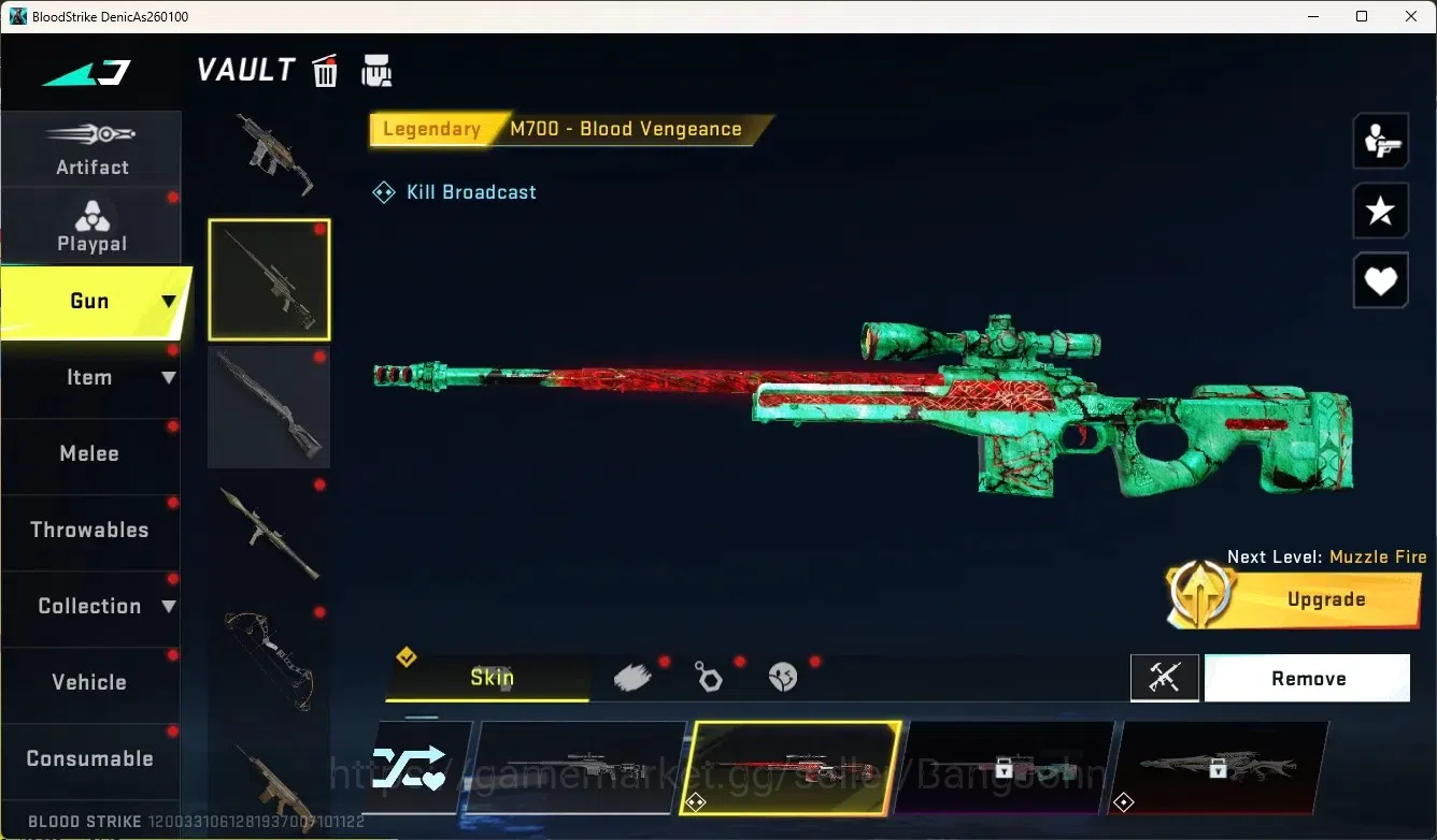 Blood Strike Accounts High-End ASIA|1 Eternal Gun:QBZ95-Whisper|1 Limited:Origin-12|1 Ultra & 6 Legendary Gun|1 8