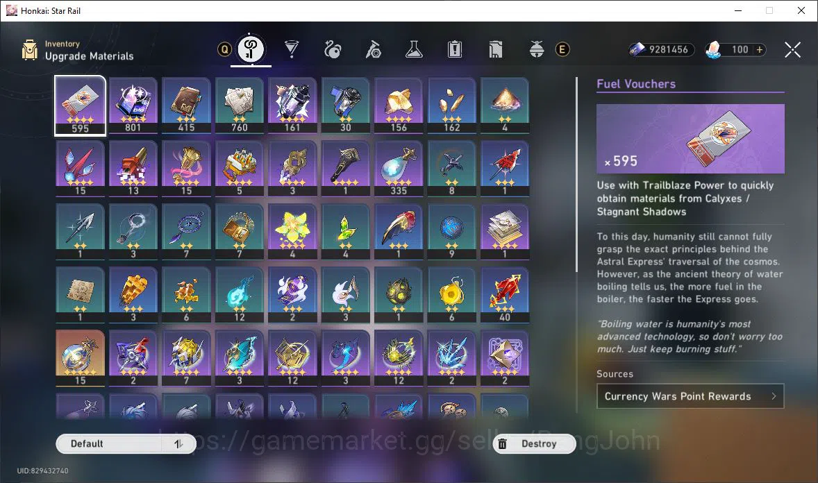 Honkai Star Rail Accounts [ASIA] TL 70 | 21 Limit | The Herta | Tribbie | Cy image 12