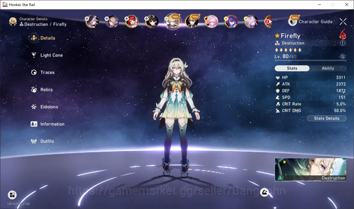 Honkai Star Rail Accounts [ASIA] TL 70 | 21 Limit | The Herta | Tribbie | Cy image 15