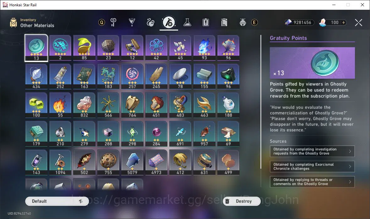 Honkai Star Rail Accounts [ASIA] TL 70 | 21 Limit | The Herta | Tribbie | Cy image 9