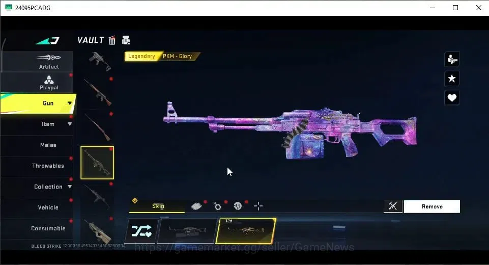 Blood Strike Accounts Collab Skin ASIA|ULTRA Melee Kukri-Nexora|Collab 7DS[M700-Elizabeth]|3 ULTRA[ZERO,AUG,Origin-12]|10 12