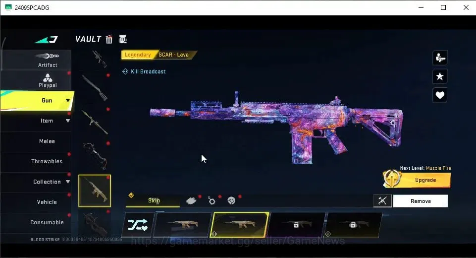 Blood Strike Accounts Collab Skin ASIA|ULTRA Melee Kukri-Nexora|Collab 7DS[M700-Elizabeth]|3 ULTRA[ZERO,AUG,Origin-12]|10 13