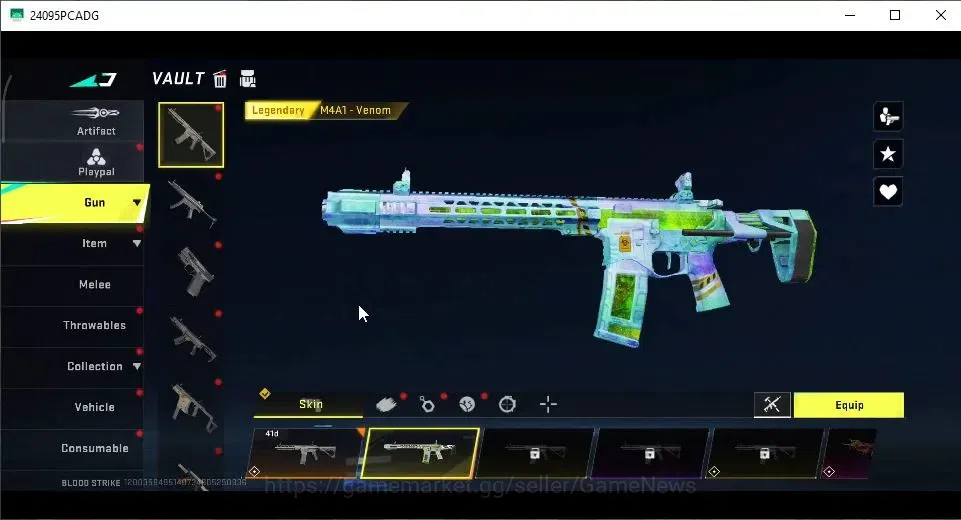 Blood Strike Accounts Collab Skin ASIA|ULTRA Melee Kukri-Nexora|Collab 7DS[M700-Elizabeth]|3 ULTRA[ZERO,AUG,Origin-12]|10 18
