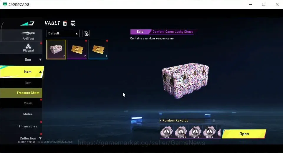 Blood Strike Accounts Collab Skin ASIA|ULTRA Melee Kukri-Nexora|Collab 7DS[M700-Elizabeth]|3 ULTRA[ZERO,AUG,Origin-12]|10 20