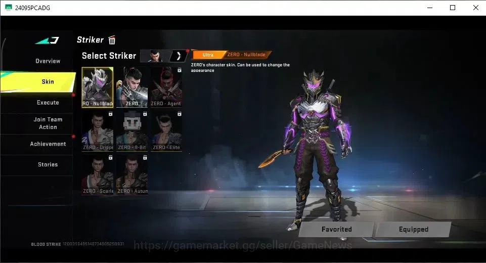 Blood Strike Accounts Collab Skin ASIA|ULTRA Melee Kukri-Nexora|Collab 7DS[M700-Elizabeth]|3 ULTRA[ZERO,AUG,Origin-12]|10 3