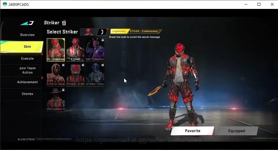 Blood Strike Accounts Collab Skin ASIA|ULTRA Melee Kukri-Nexora|Collab 7DS[M700-Elizabeth]|3 ULTRA[ZERO,AUG,Origin-12]|10 9