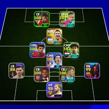 eFootball Accounts Others Android|PW 3116|New Lionel Messi Big T,Gary Cahill Epic,Frank Rijkaard Epic,PE Aubameyang Epic