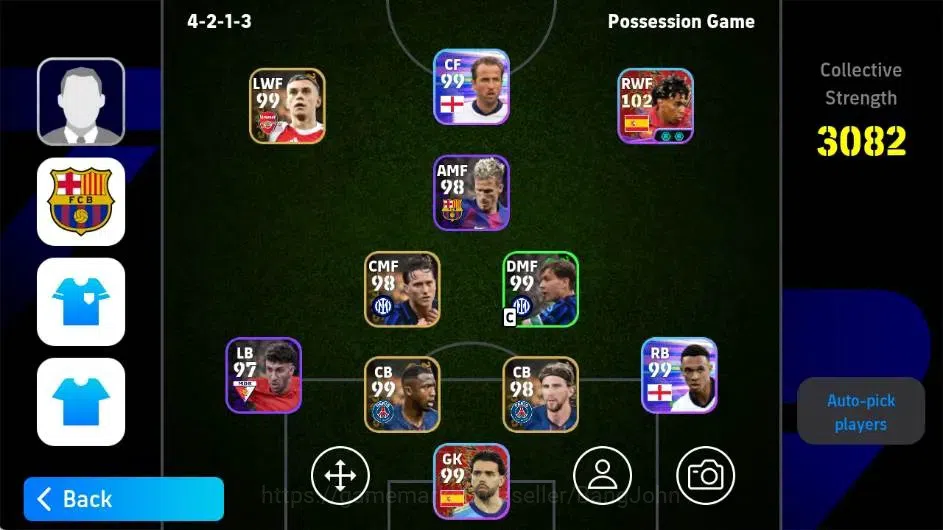 eFootball Accounts Android|PW 3082|Ronaldinho Gaucho Epic,Andrly Shev image 2