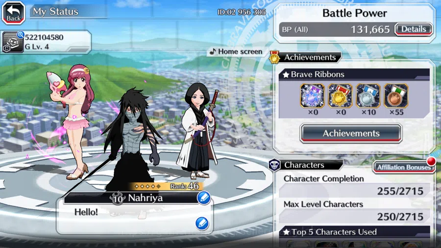 Bleach: Brave Souls Accounts Others GLOBAL]12K Orb+Fresh All Story|Ichigo9thAnniv,MeninasSwimSuit,UnohanaBraveVersEtc|KlabID 2