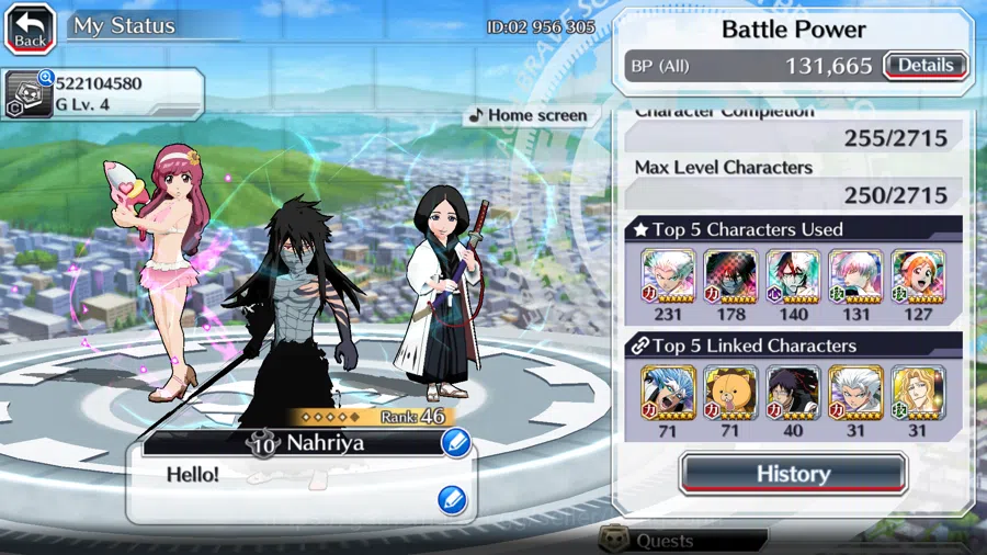 Bleach: Brave Souls Accounts Others GLOBAL]12K Orb+Fresh All Story|Ichigo9thAnniv,MeninasSwimSuit,UnohanaBraveVersEtc|KlabID 3