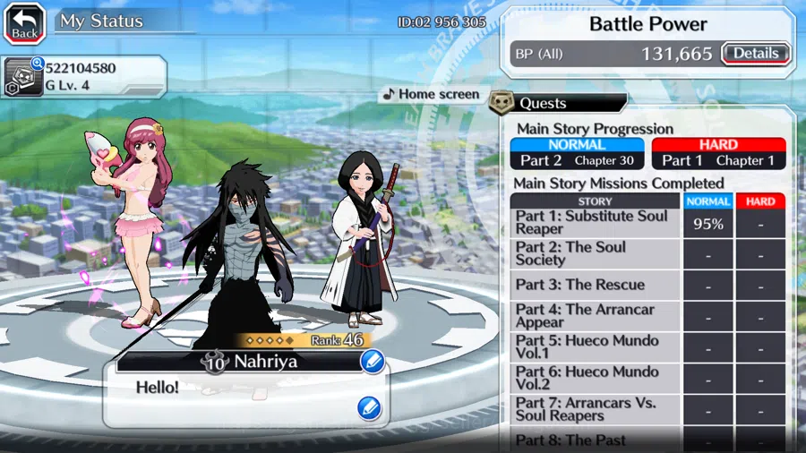 Bleach: Brave Souls Accounts Others GLOBAL]12K Orb+Fresh All Story|Ichigo9thAnniv,MeninasSwimSuit,UnohanaBraveVersEtc|KlabID 4