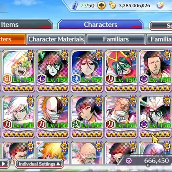 Bleach: Brave Souls Accounts Starter Global|Fresh All Story|TYBW26 Robert,Gremmy,11th Ulquiora,10th Rukia,Stark