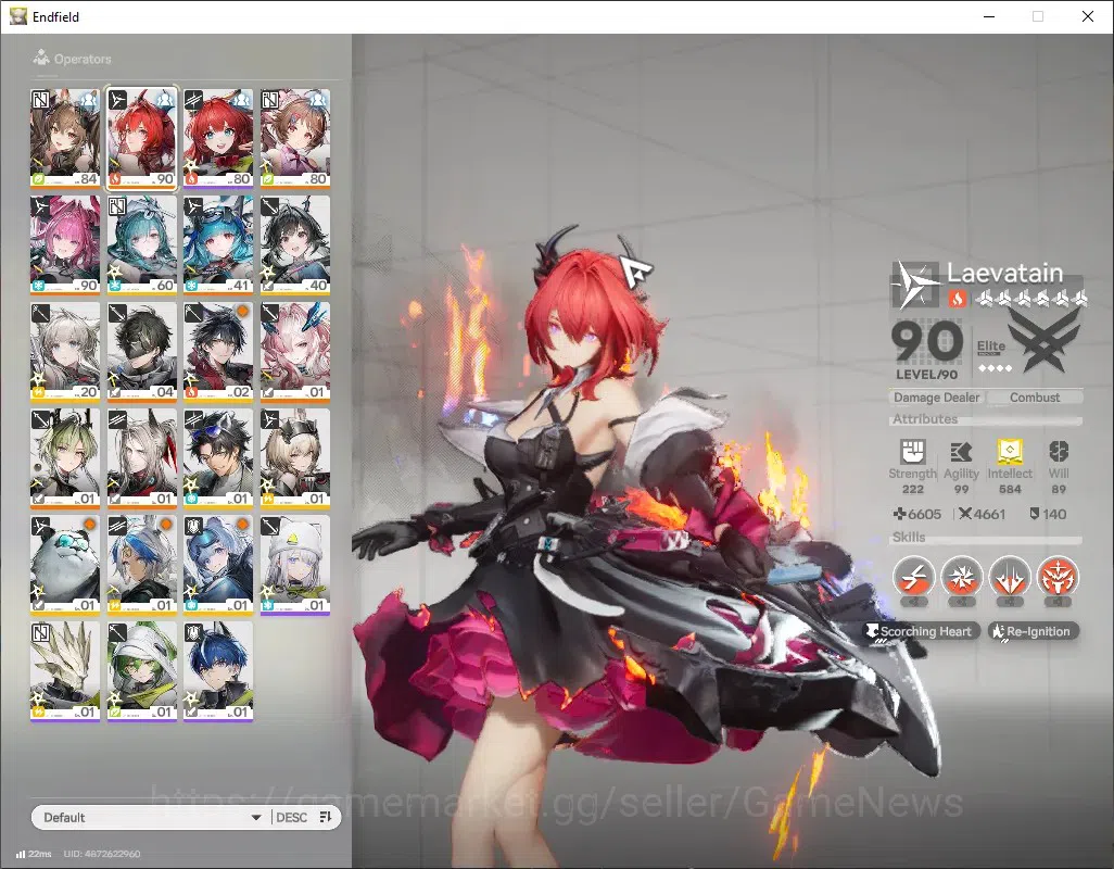 Arknights: Endfield Accounts ASIA|Lv 55|28k Ars|4 SSR (4 Limited) + 10 (*6 Weap image 1