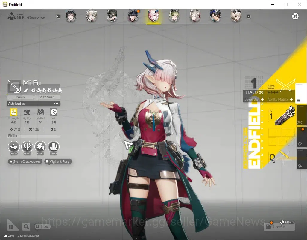 Arknights: Endfield Accounts ASIA|Lv 55|28k Ars|4 SSR (4 Limited) + 10 (*6 Weap image 5