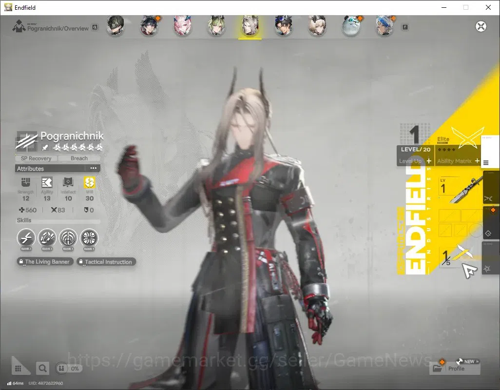 Arknights: Endfield Accounts ASIA|Lv 55|28k Ars|4 SSR (4 Limited) + 10 (*6 Weap image 7