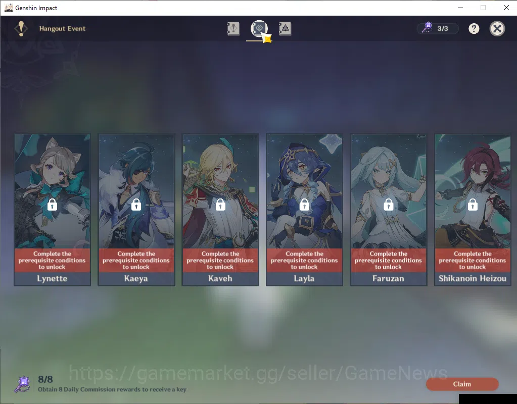 Genshin Impact Accounts ASIA|AR56|PrimeTeam Zibai|7Limited+1(*5Wep)|Zibai, image 14