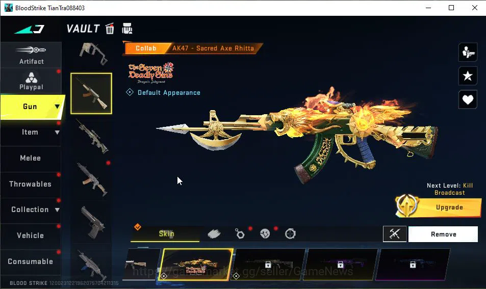 Blood Strike Accounts ASIA|Starter|Melee Collab BLEACH Zanpakuto-Sodenos image 10
