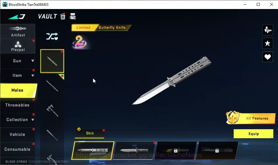 Blood Strike Accounts ASIA|Starter|Melee Collab BLEACH Zanpakuto-Sodenos image 15