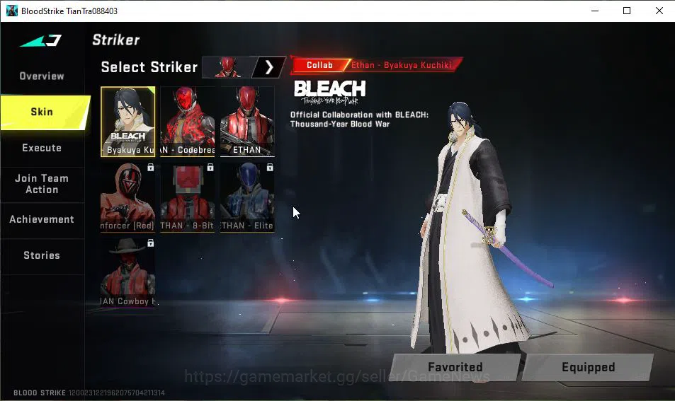 Blood Strike Accounts ASIA|Starter|Melee Collab BLEACH Zanpakuto-Sodenos image 17