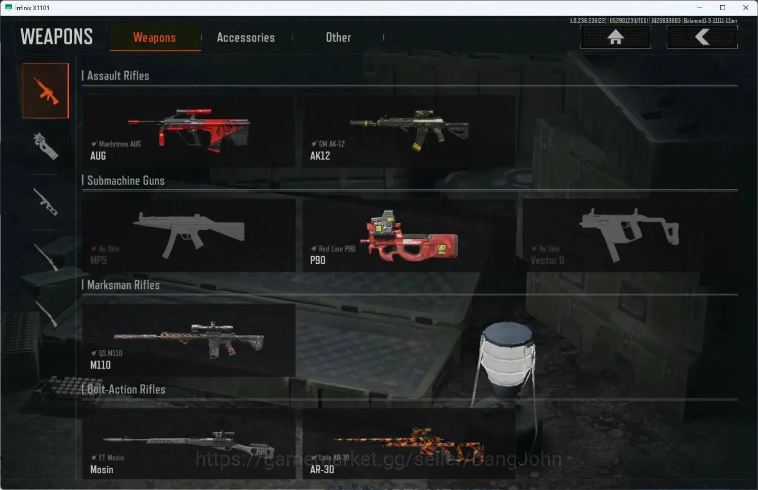 Arena Breakout Accounts High Value Mobile | LV 23 | SV 7.5 M | CV 3.8 M | Maelstrom AUG, GM AK-12, Red Line P90, ET Mosin 15
