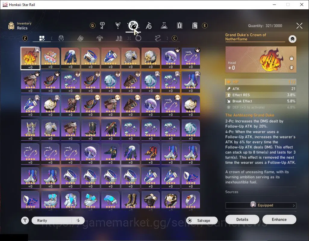 Honkai Star Rail Accounts Asia|TL 58|5 Limited| [Saber E1,Cerydra]+Sign,Kafk image 8