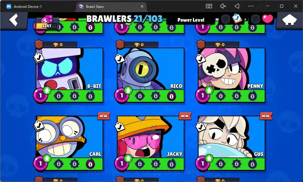 Brawl Stars Accounts Global | 3247 Thropy|21 Brawler|1 Max Lv11 Hyperch image 7