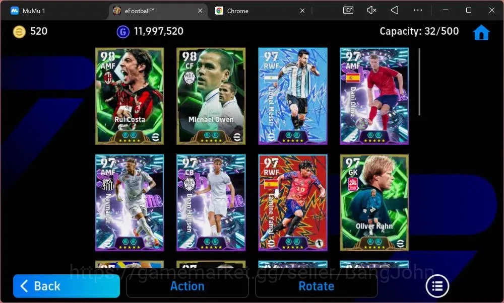 eFootball Accounts Mobile|PW 3187|Epic Costa,Owen,Kahn,Sneijder,Diouf image 3